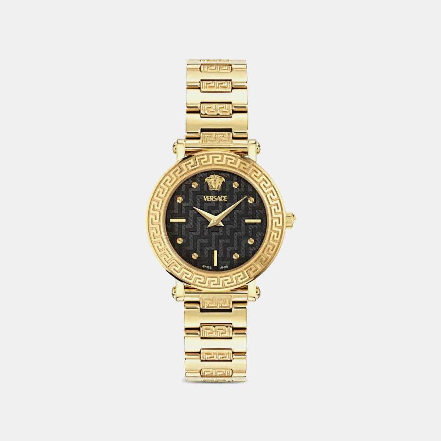 Women Quartz Black Dial Analog Stainless Steel Watch VEKLA0525