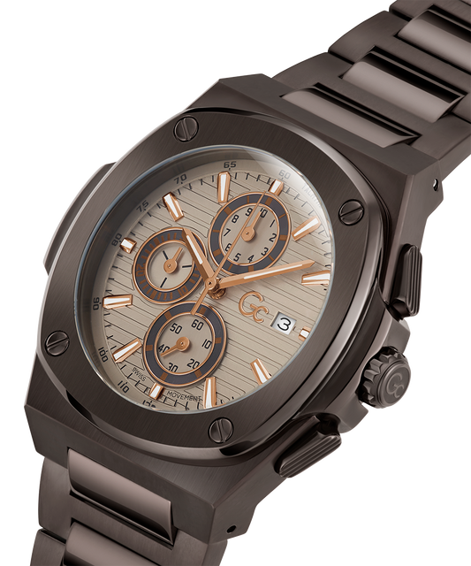 Gc Coussin Shape Chrono Metal