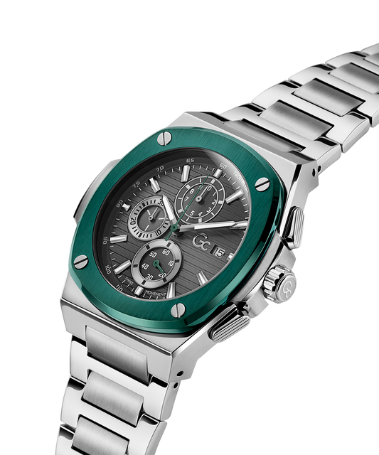 Gc Coussin Shape Chrono Metal