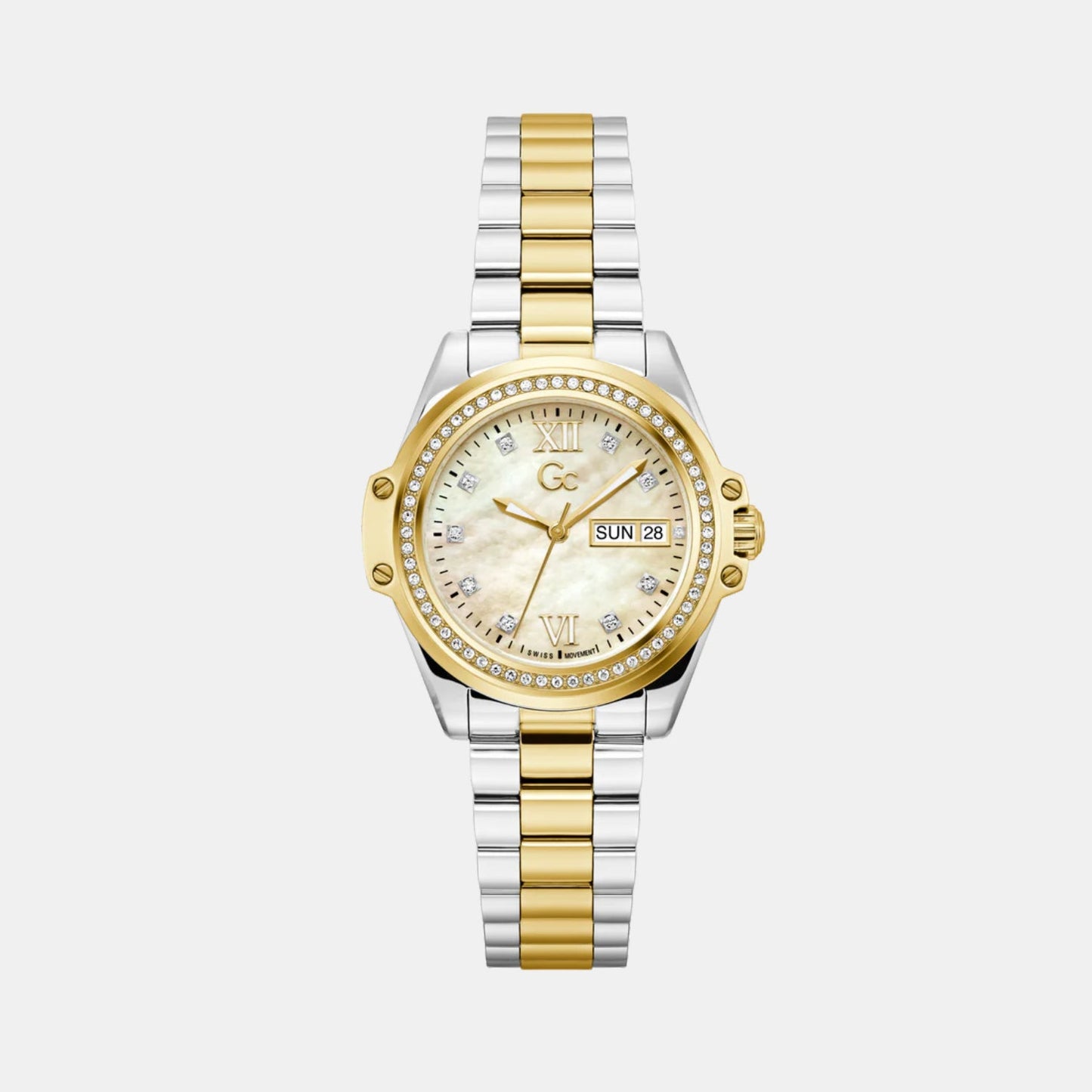 Bolt Women Quartz Mother Of Pearl Dial Analog Stainless Steel Watch Z53002L6