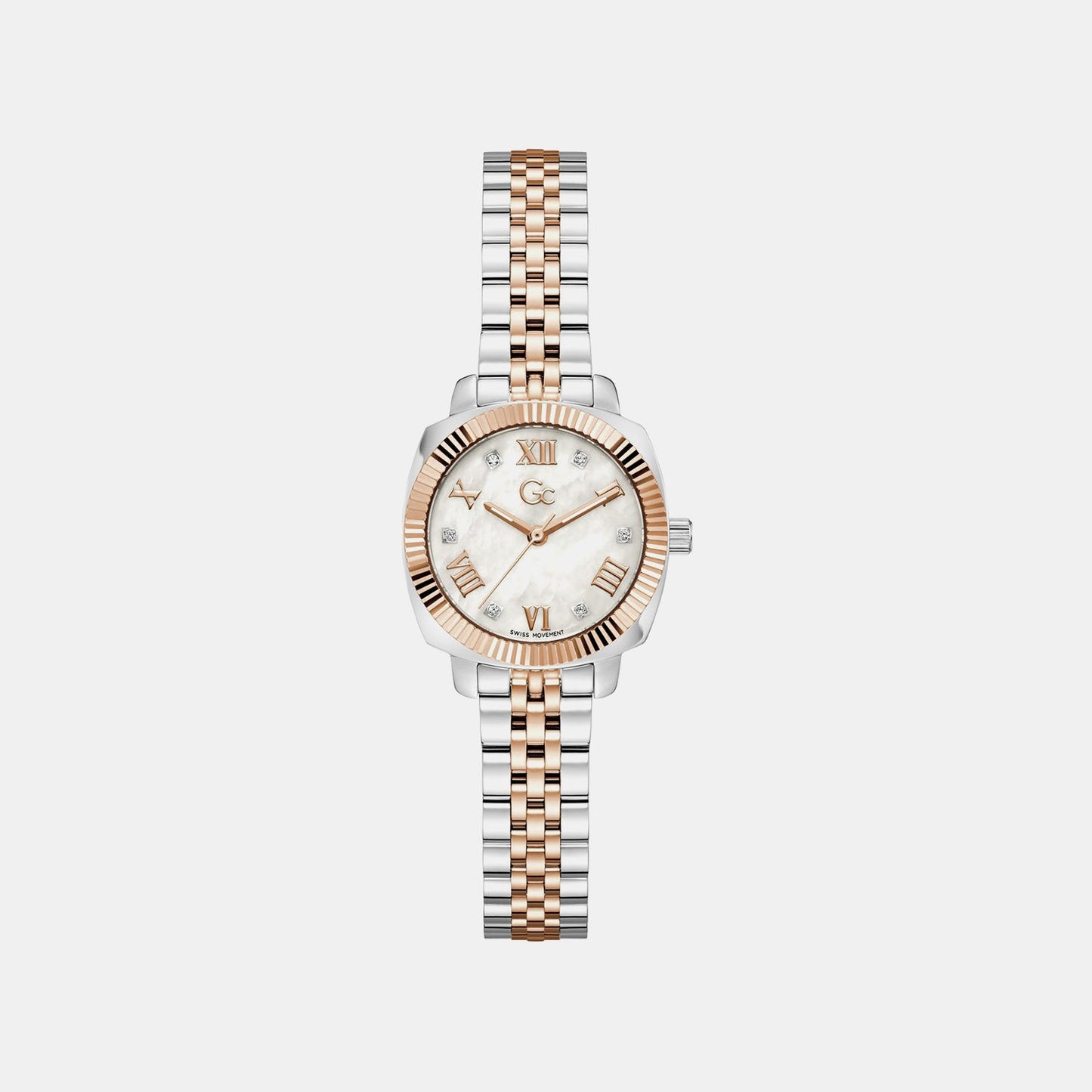 Gc Dress Women Quartz White Dial Analog Stainless Steel Watch Z73002L1