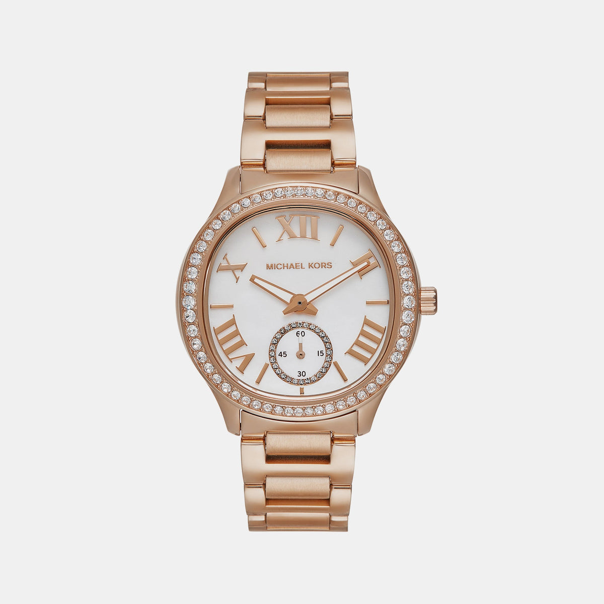 Sage Women Quartz White Dial Analog Stainless Steel Watch MK4806