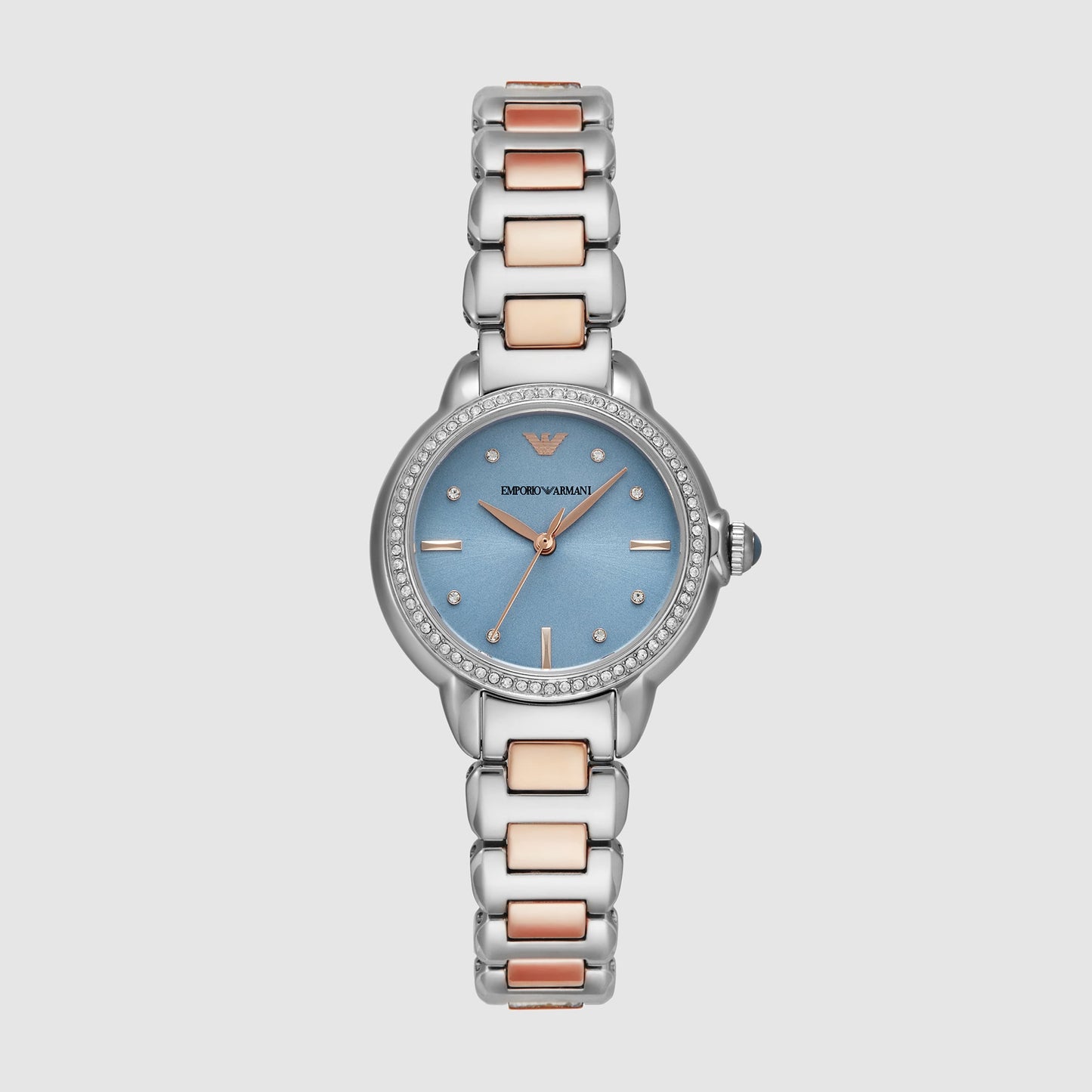 Mia Women Quartz Blue Dial Analog Stainless Steel Watch AR11597