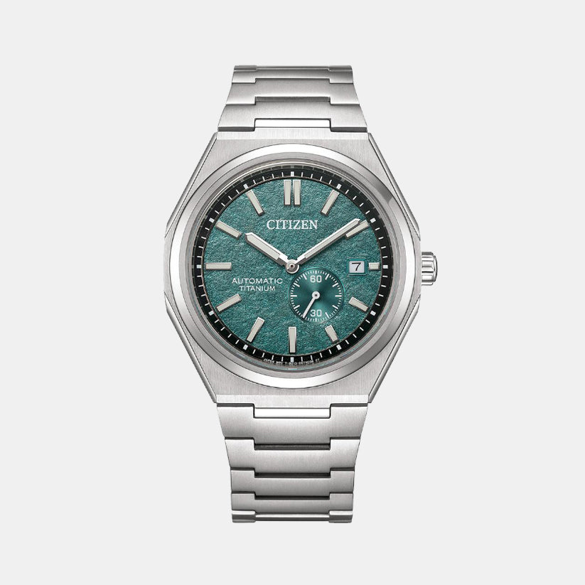 Zenshin Men Automatic Blue Dial Analog Titanium Watch NJ0180-80X