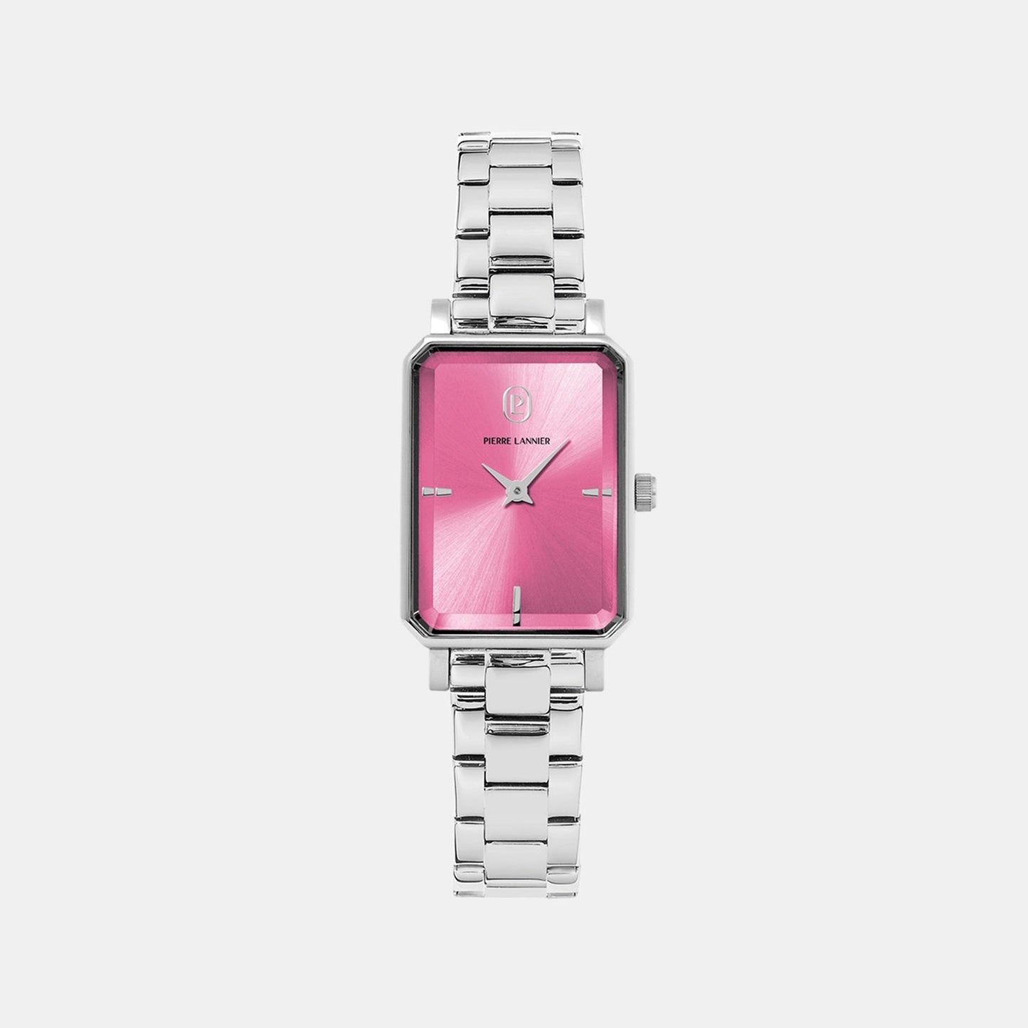 Ariane Women Quartz Pink Dial Analog Stainless Steel Watch 005P651