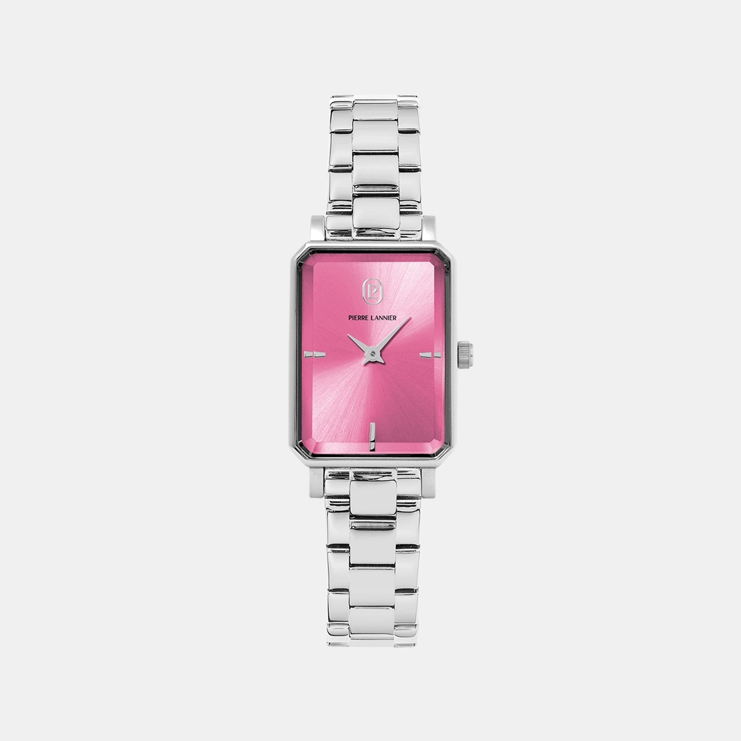Ariane Women Quartz Pink Dial Analog Stainless Steel Watch 005P651