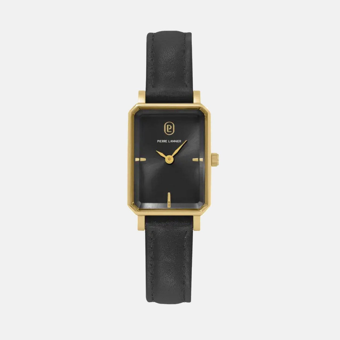 Ariane Women Quartz Black Dial Analog Leather Watch 006L533