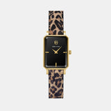 Ariane Women Quartz Black Dial Analog Leather Watch 006L539