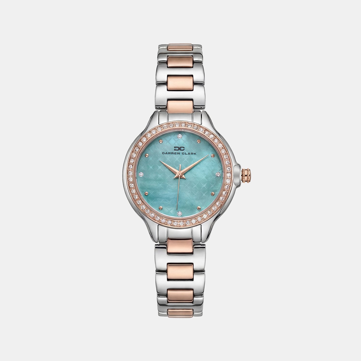 Women Quartz Blue Dial Analog Metal Watch 2015E-M1317