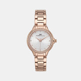 Women Quartz Silver Dial Analog Metal Watch 2015C-M0303