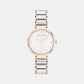 Minimalistic T Bar Women Quartz Silver Dial Analog Stainless Steel Watch 25200139
