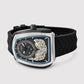 Aventus Men Automatic Black Dial Analog Silicone Watch 101-P10406