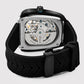 Aventus Men Automatic Black Dial Analog Silicone Watch 101-P10406