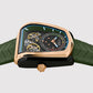 Aventus Men Automatic Green Dial Analog Silicone Watch 101-P31412