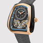 Aventus Men Automatic Black Dial Analog Silicone Watch 101-P31509