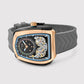 Aventus Men Automatic Black Dial Analog Silicone Watch 101-P31509