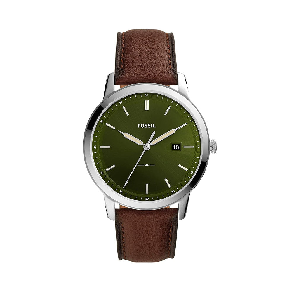 Fossil The Minimalist Solar Analog Green Dial Men's Watch-FS5838