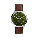 Fossil The Minimalist Solar Analog Green Dial Men's Watch-FS5838