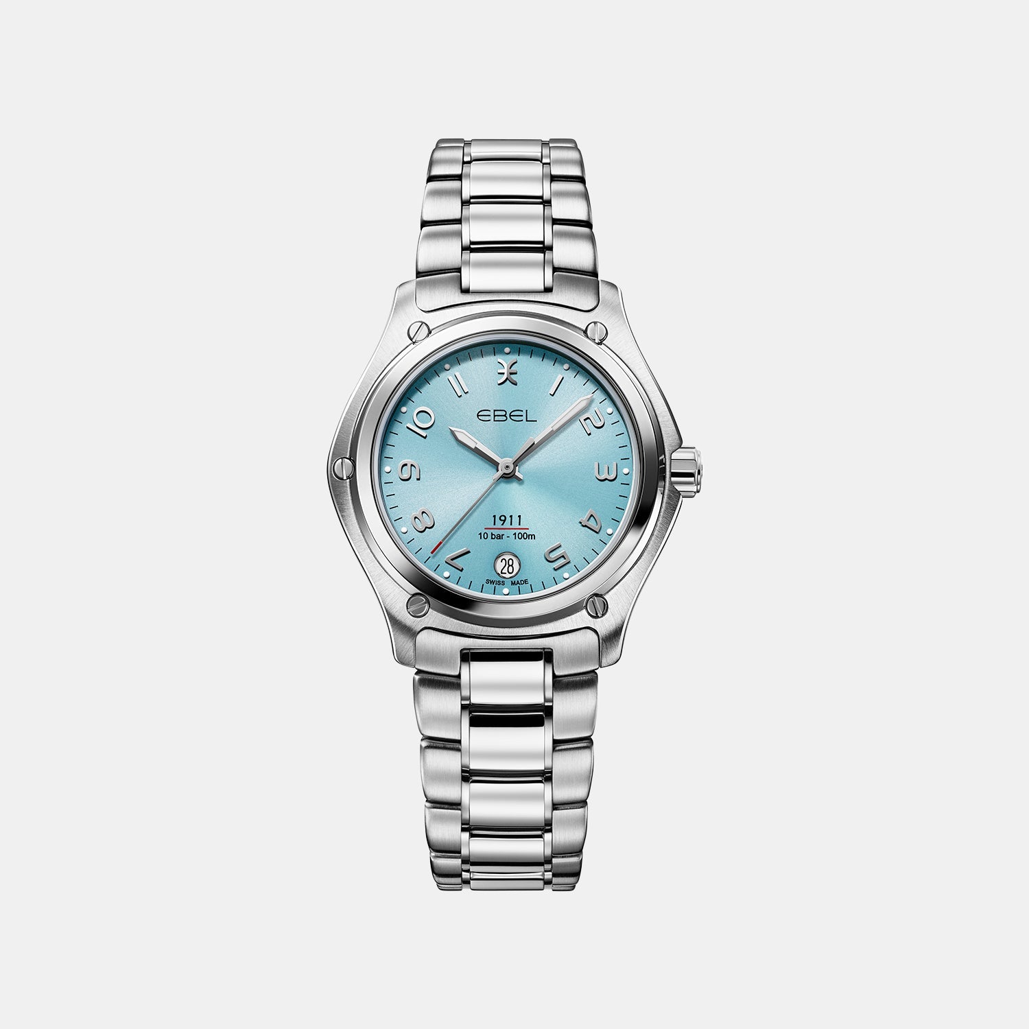 1911 Women Quartz Blue Dial Analog Stainless Steel Watch 1216578
