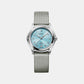 1911 Women Quartz Blue Dial Analog Stainless Steel Watch 1216578