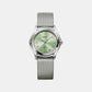 1911 Women Quartz Green Dial Analog Stainless Steel Watch 1216579