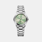 1911 Women Quartz Green Dial Analog Stainless Steel Watch 1216579