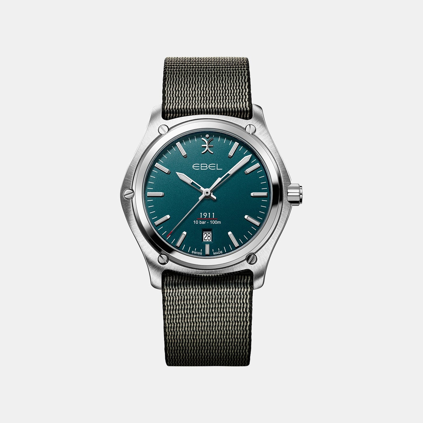 1911 Men Quartz Blue Dial Analog Stainless Steel Watch 1216585