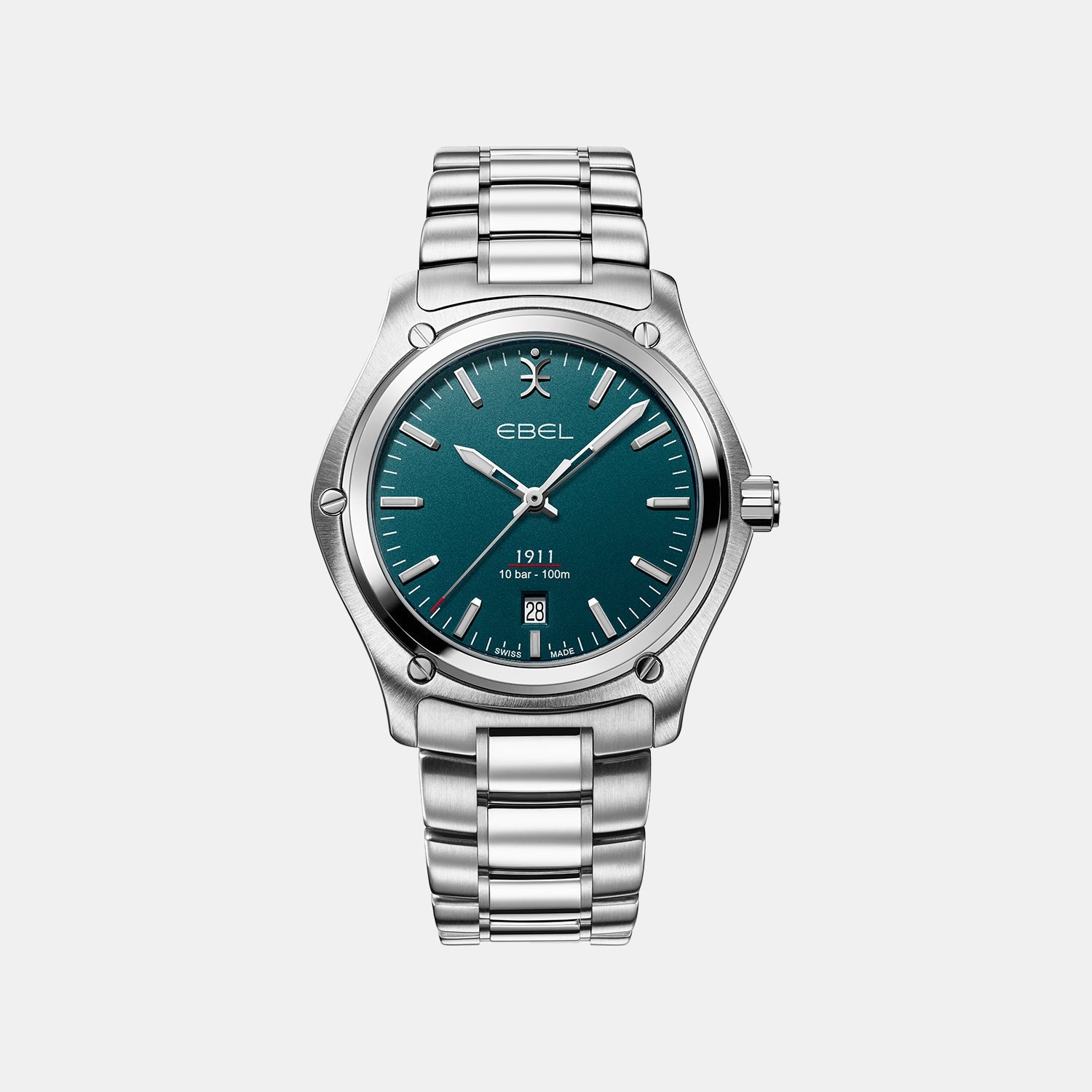 1911 Men Quartz Blue Dial Analog Stainless Steel Watch 1216585