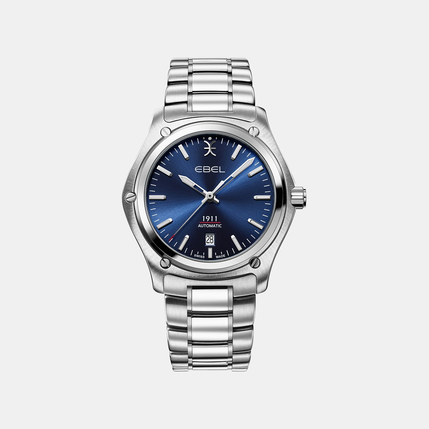 1911 Men Automatic Blue Dial Analog Stainless Steel Watch 1216615