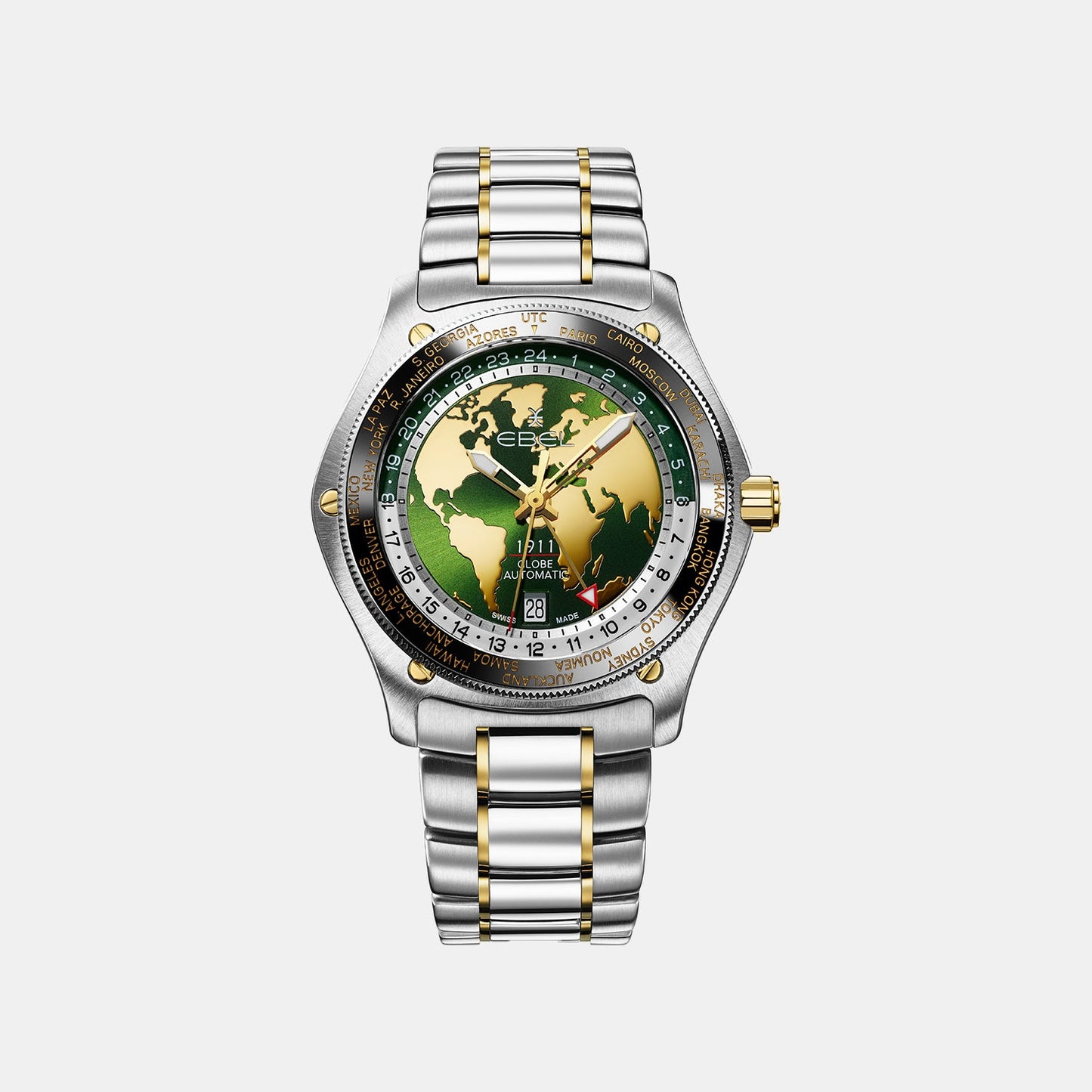 1911 Men Automatic Green Dial Analog Stainless Steel Watch 1216665