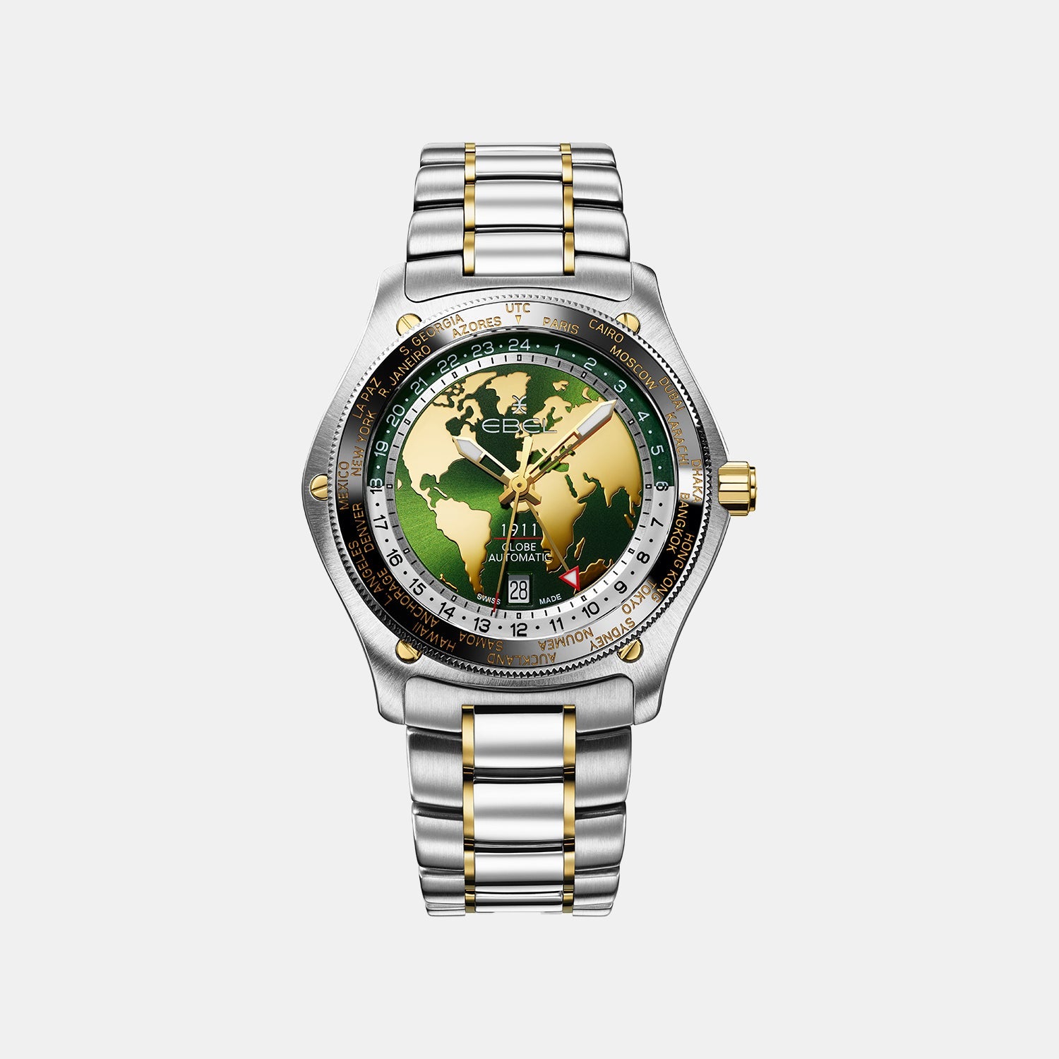 1911 Men Automatic Green Dial Analog Stainless Steel Watch 1216665