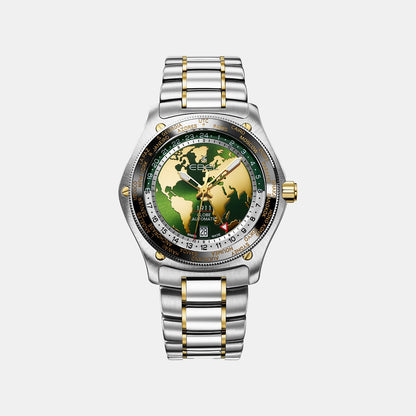 1911 Men Automatic Green Dial Analog Stainless Steel Watch 1216665