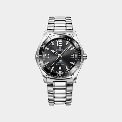1911 Men Automatic Black Dial Analog Stainless Steel Watch 1216675