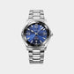 1911 Men Automatic Blue Dial Analog Stainless Steel Watch 1216676