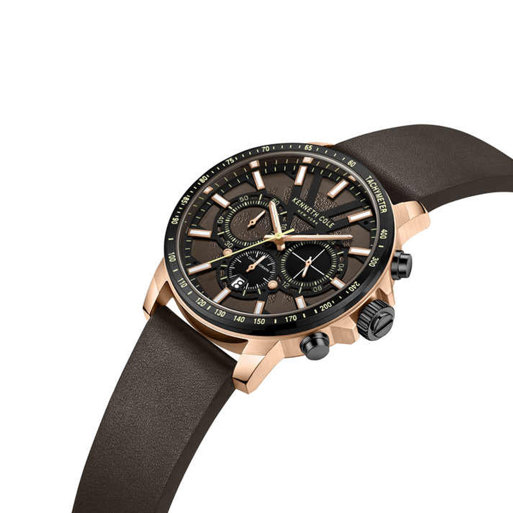 Kenneth Cole Black Dial Quartz Multifunction Watch for Men