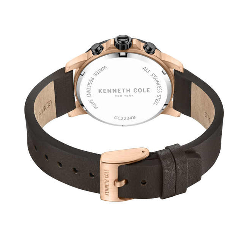 Kenneth Cole Black Dial Quartz Multifunction Watch for Men