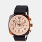 Clubmaster Classic Men Quartz Rose Gold Dial Chronograph NATO Watch 14140.PRA.T.6.NB