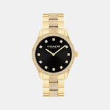 Brooks Unisex Quartz Black Dial Analog Stainless Steel Watch 14400035
