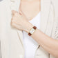Unisex Quartz Silver Dial Analog Leather Watch 14400044