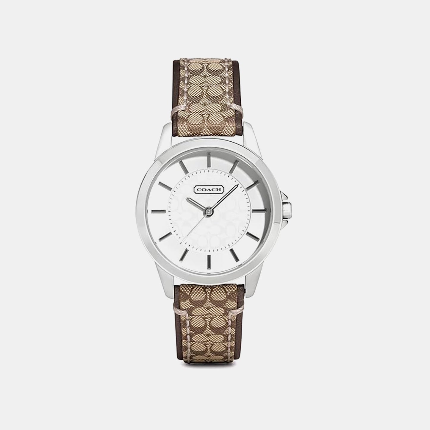 Women Quartz Silver Dial Analog Leather Watch 14501525
