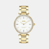 Park Women Quartz White Dial Analog Stainless Steel Watch 14503093