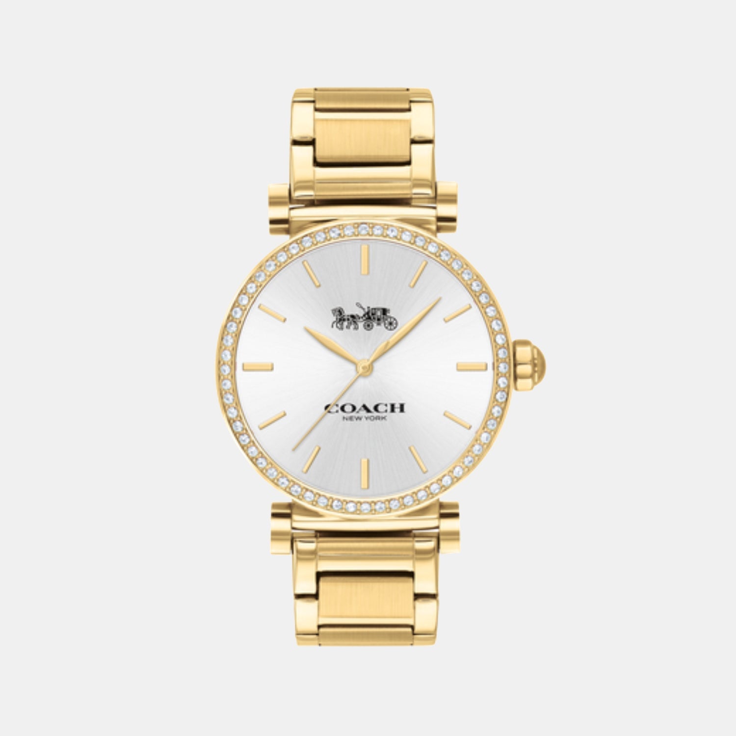 Madison Women Quartz Silver Dial Analog Stainless Steel Watch 14503578