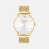 Elliot Women Quartz Silver Dial Analog Mesh Watch 14504208
