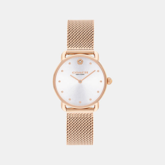 Elliot Women Quartz Silver Dial Analog Stainless Steel Watch 14504222
