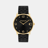 Elliot Women Quartz Black Dial Analog Leather Watch 14504289