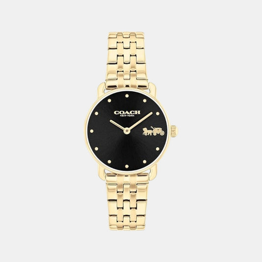 Elliot Women Quartz Black Dial Analog Stainless Steel Watch 14504302