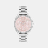 Kitt Women Quartz Pink Dial Multi-Function Stainless Steel Watch 14504392