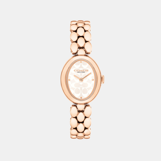 Sammy Women Quartz White Dial Analog Stainless Steel Watch 14504437