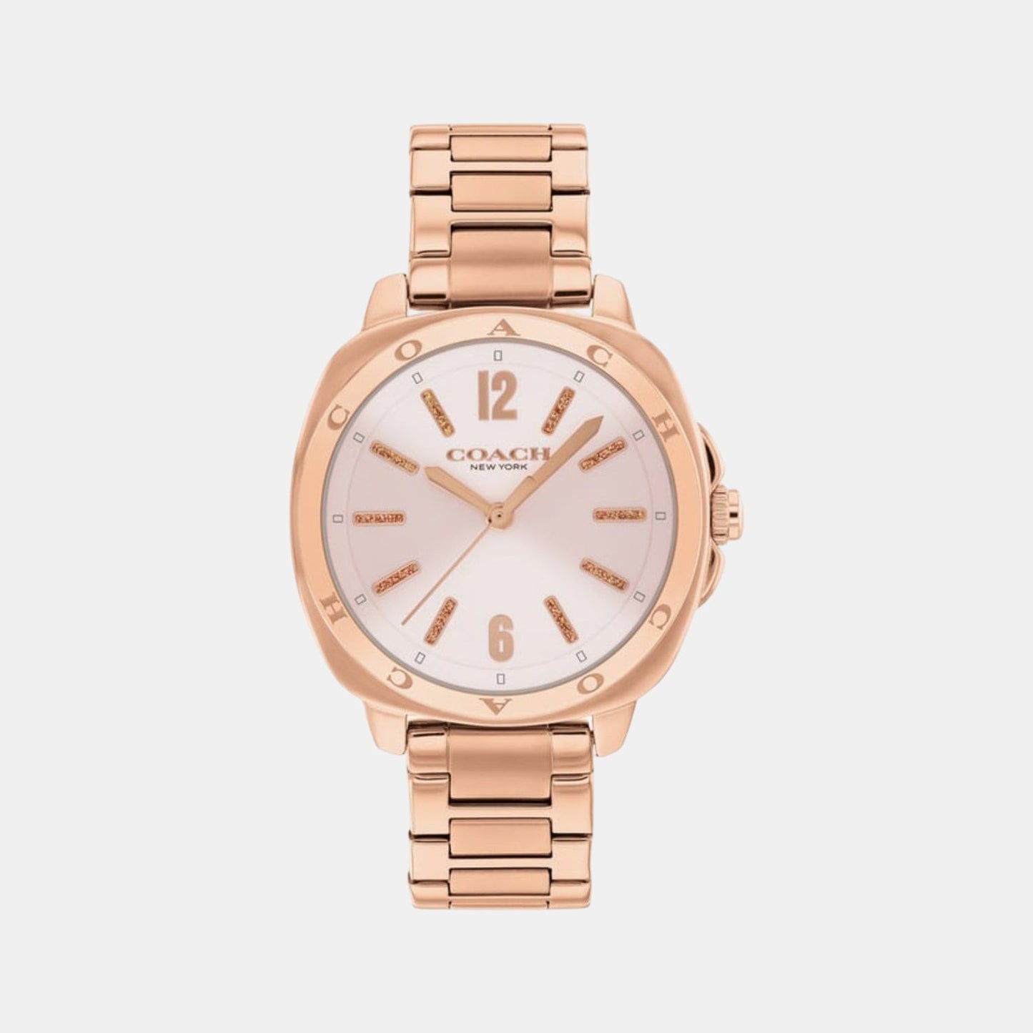 Kitt Women Quartz Pink Dial Analog Stainless Steel Watch 14504467