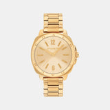 Kitt Women Quartz Champagne Dial Analog Stainless Steel Watch 14504468